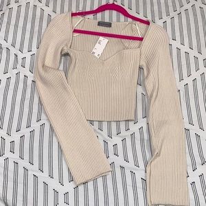 NWT UO Juliet Portrait Neck Sweater